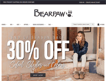 Tablet Screenshot of bearpaw.com